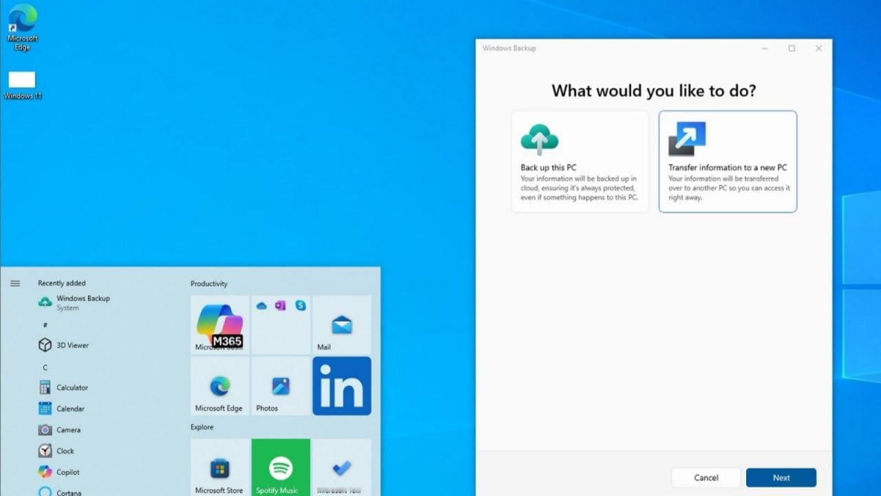 微软推出新工具帮助用户将 Windows 10 数据迁移到 Windows 11