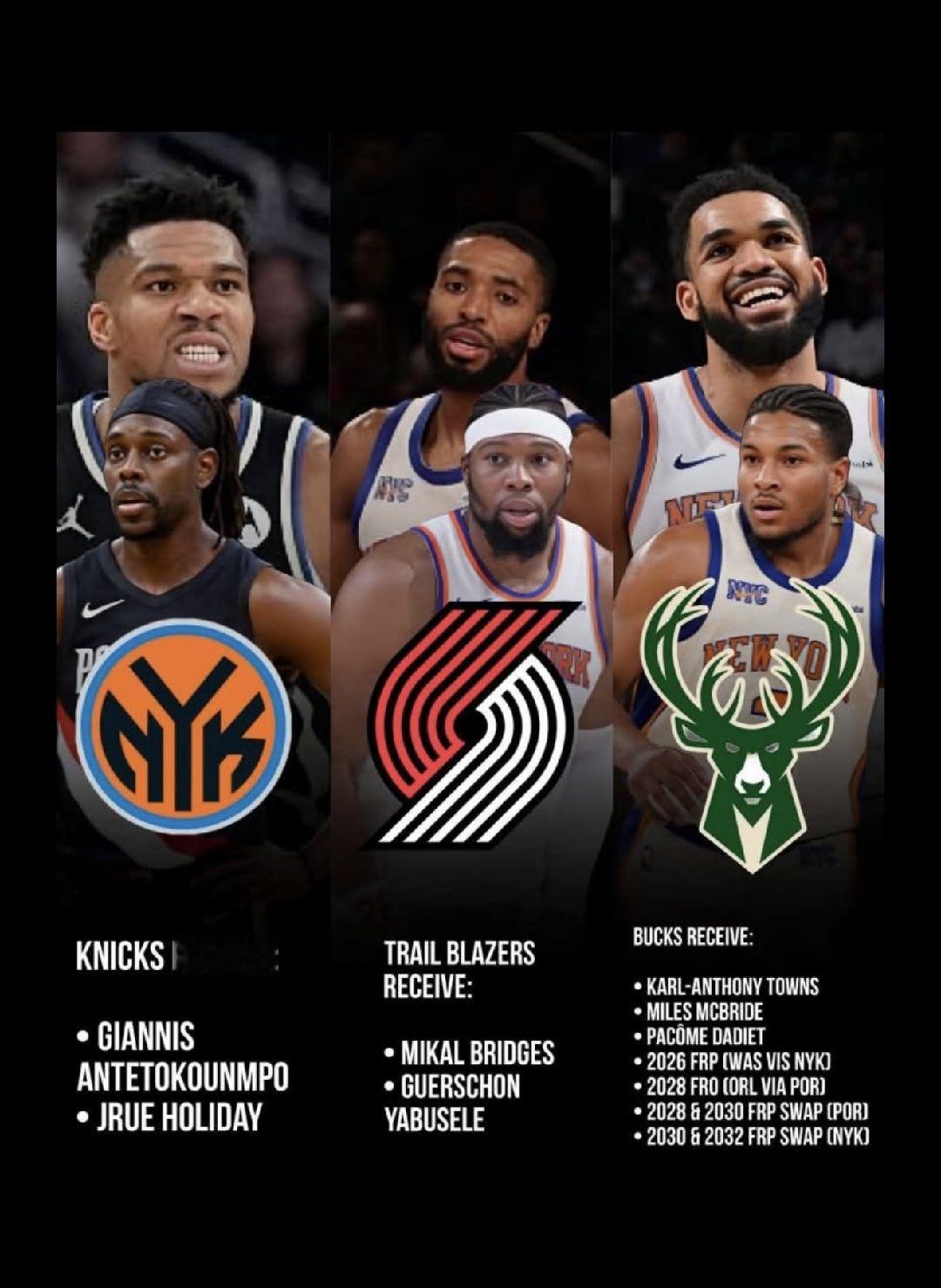 竟然还真有模拟交易，让字母哥和霍乐迪联手的啊新赛季篮不住NBA