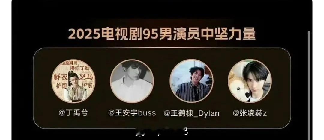 95生这个也挺离谱  王一博邓为呢？ 吴磊刘昊然呢？ ​​​