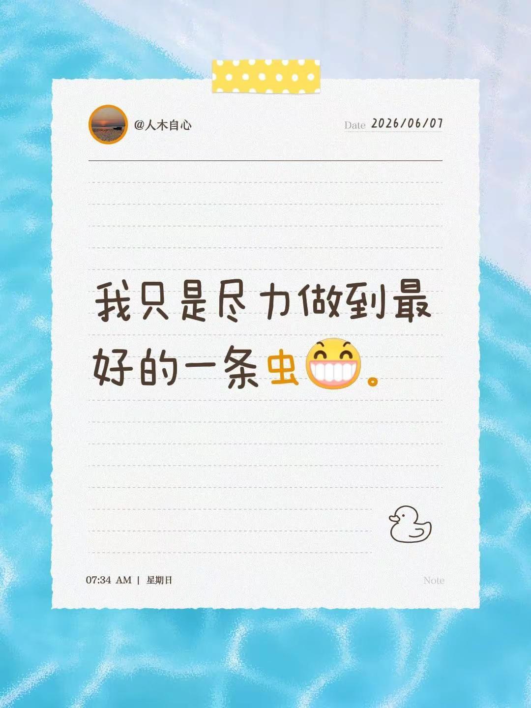 我不是龙。我回复了@毛豆 的评论：我只是尽力做到最好的一条虫。