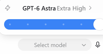 GPT-6 Astra来了，Plus也快了。 ​​​​不过最高怎么只有Extra