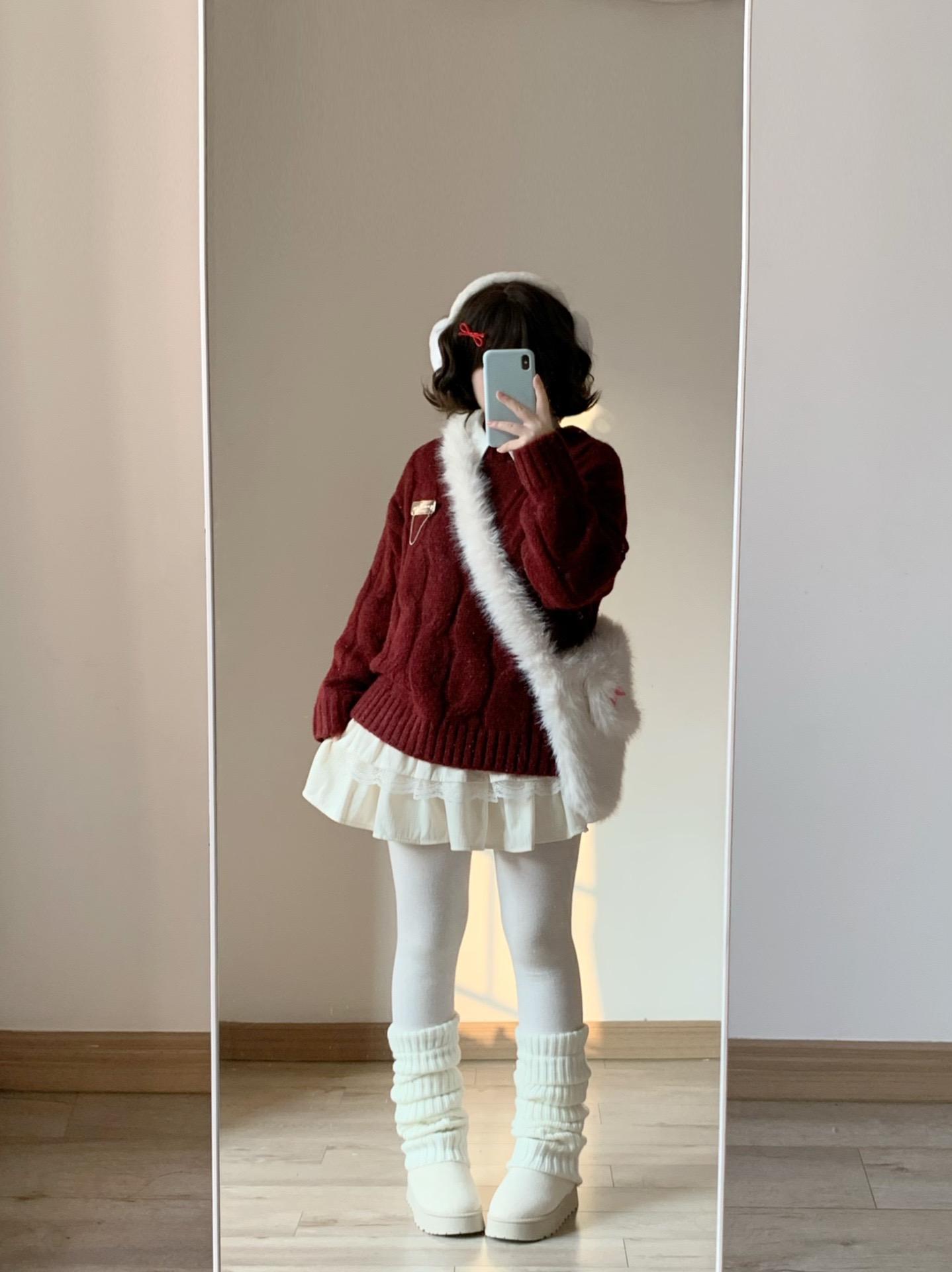 秋冬甜妹圣诞新年穿搭。