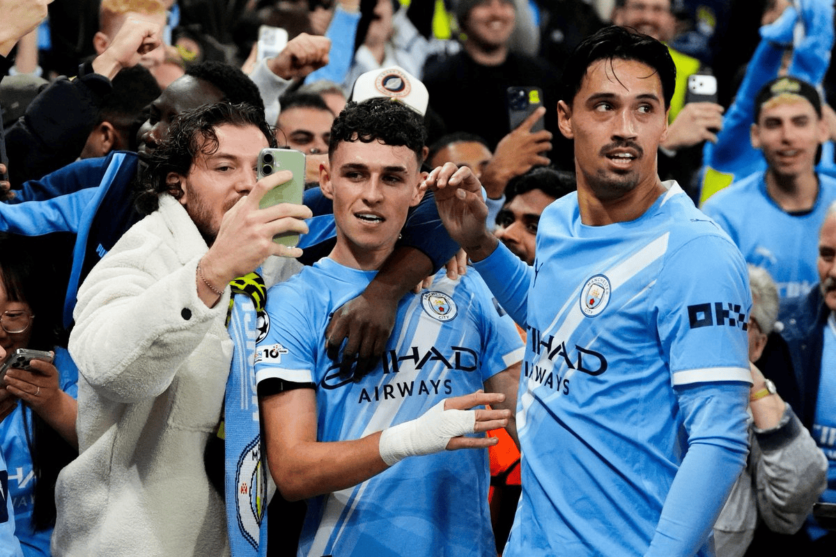 联手发威！福登首次欧冠双响&赖因德斯首次欧冠两送助攻