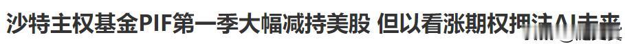 美股到头了吗？沙特大幅度撤退！
减仓是实实在在的！不过用期权来防御避免踏空！
道