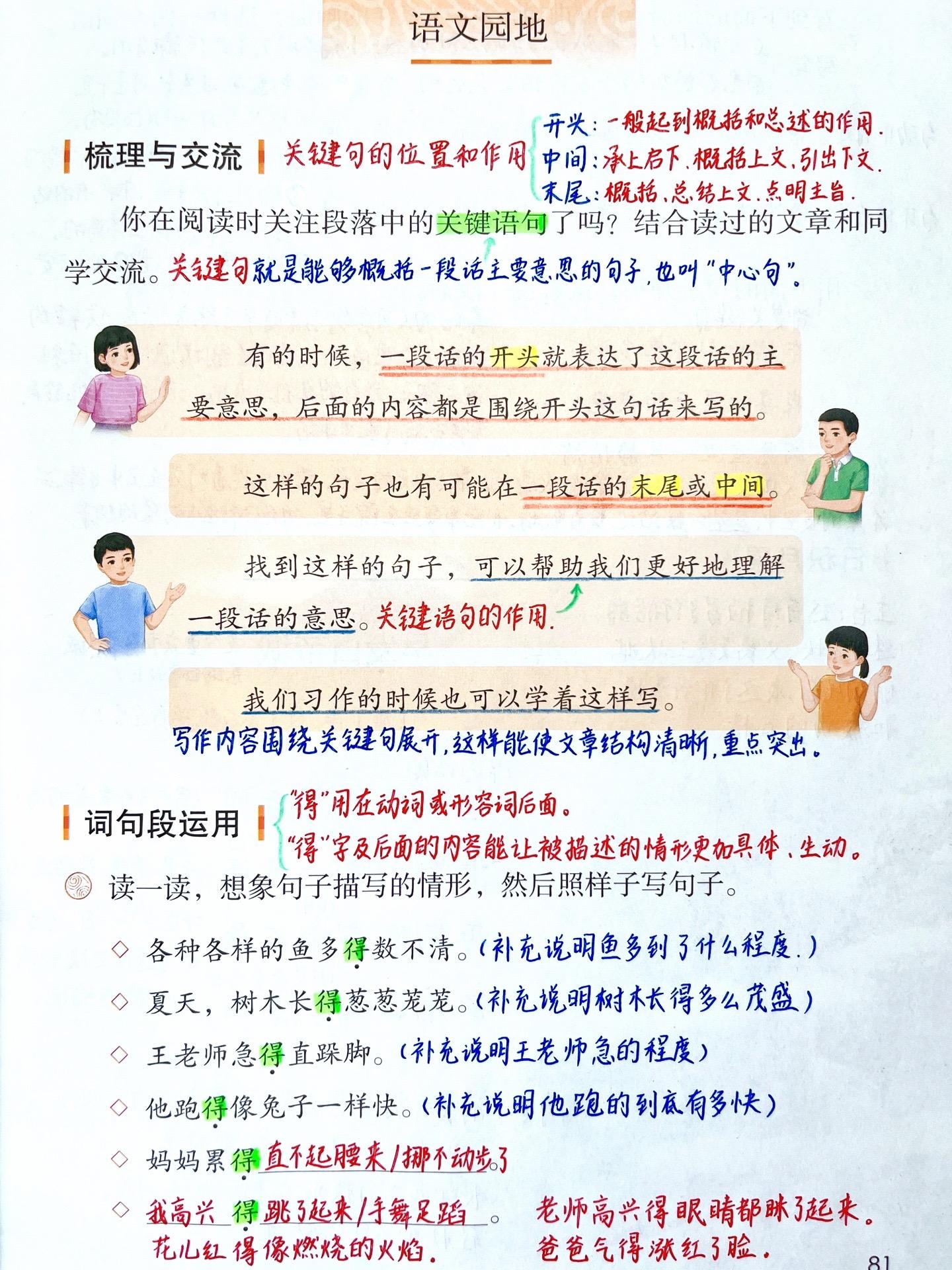 三年级上册《语文园地六》笔记。