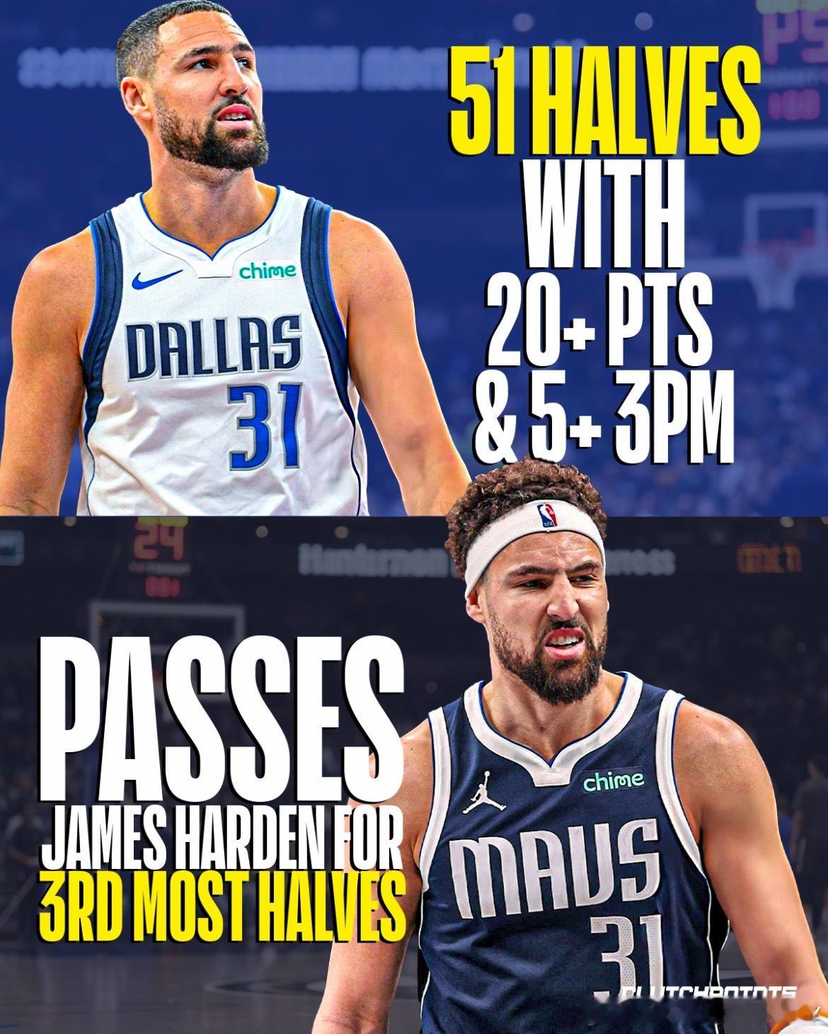 美媒Clutch Points：达拉斯的纪录簿正在被改写。上场打完鹈鹕的比赛后，