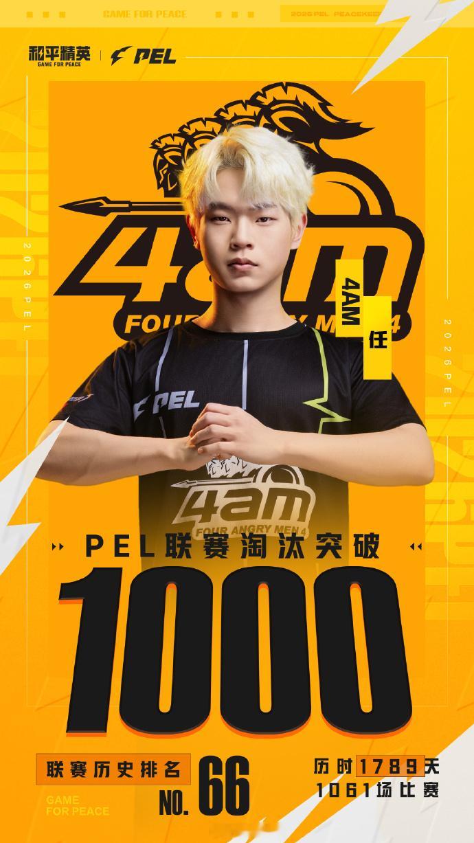 【赛事里程碑速报】4AM任联赛1000淘汰4AM接连解锁赛场里程碑乘风奔赴前路坦