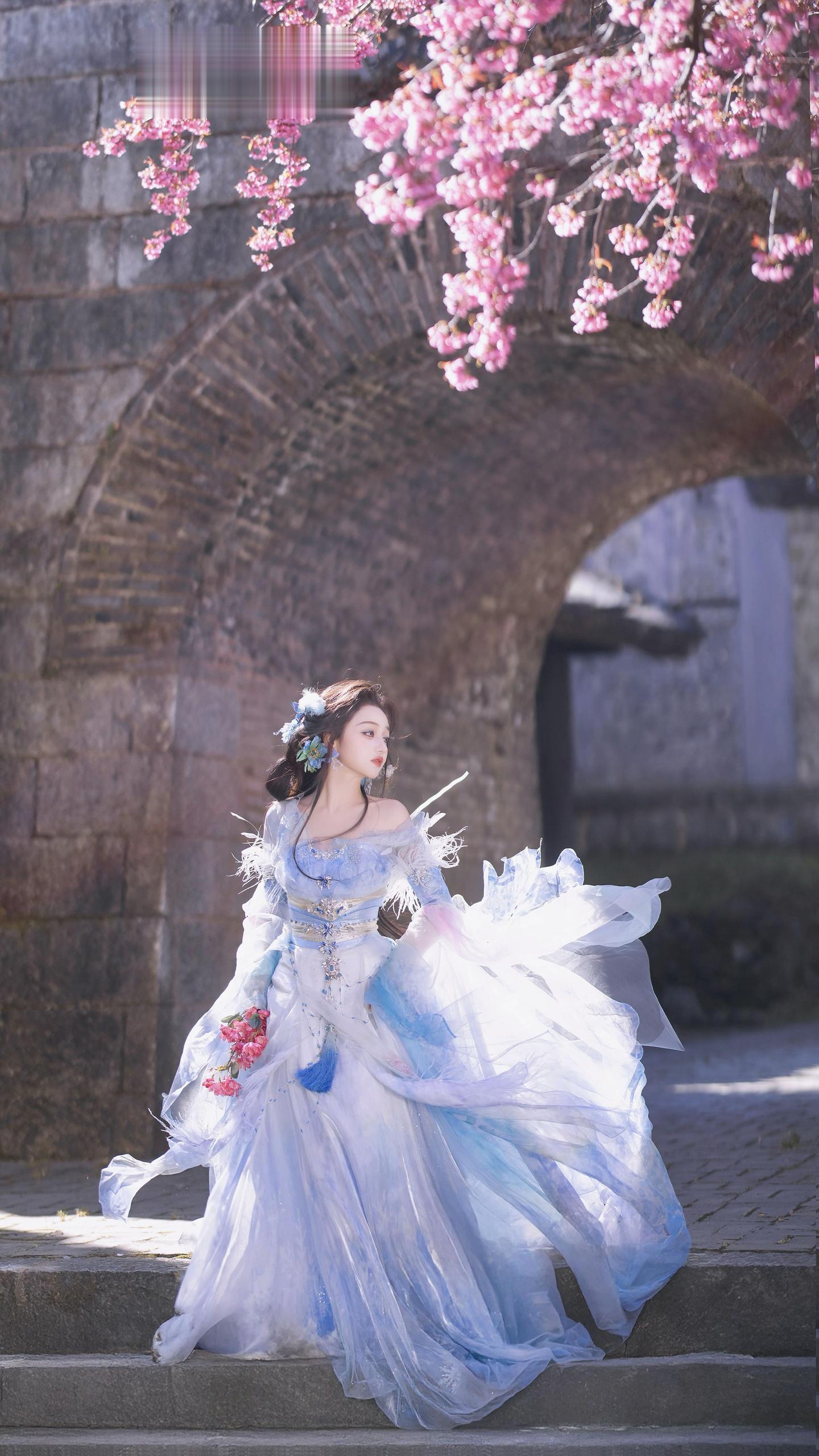 师妹，樱花开了 回来看么。