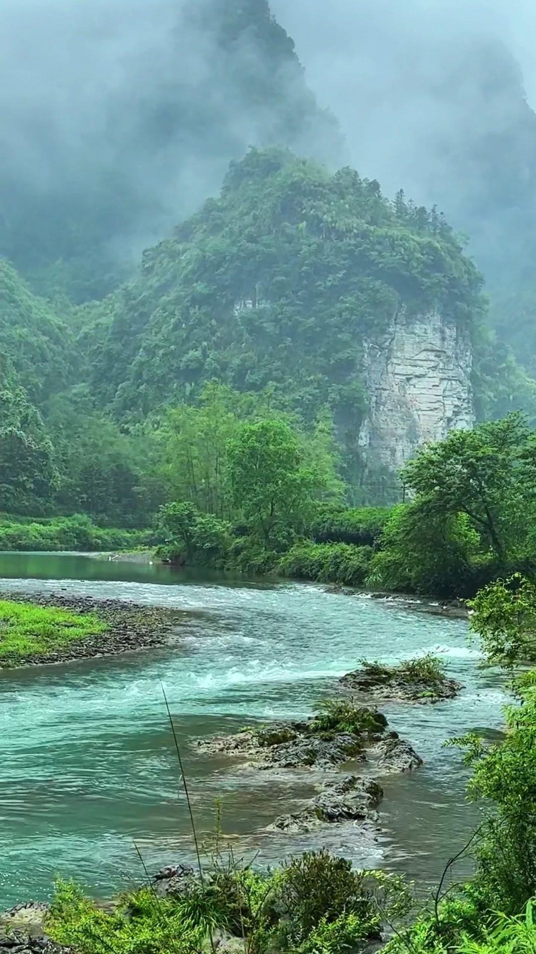 一半青山安心事，一半流水渡疲惫…🌿在雨崩徒步的日子，每一步都像踩在治愈的诗里。
