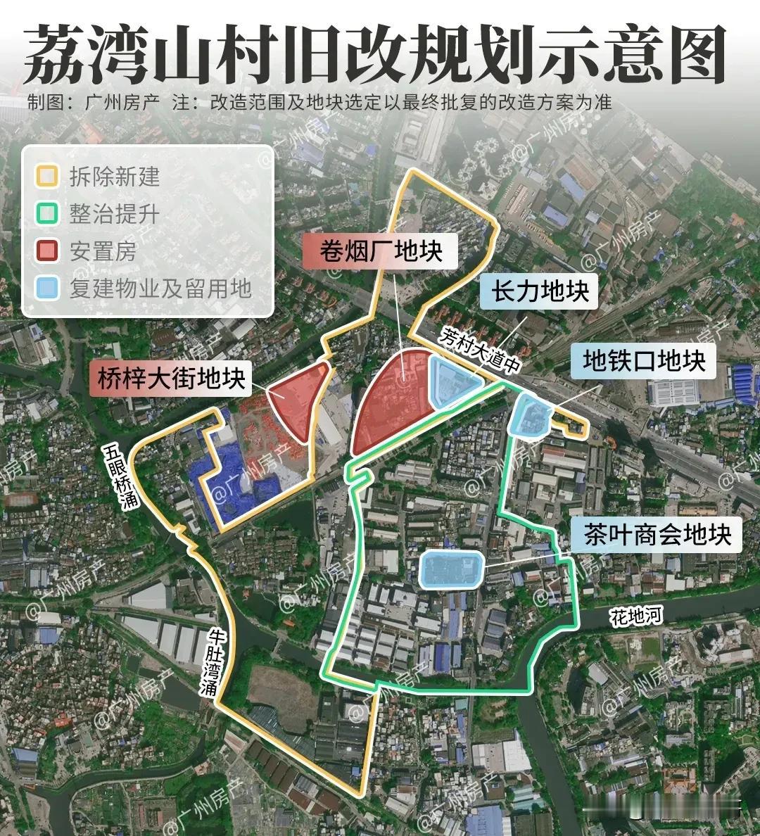 山村旧改发狠，多个地块进入征拆中！
随着广汽本田芳村店的停业搬迁，山村改造拆迁范