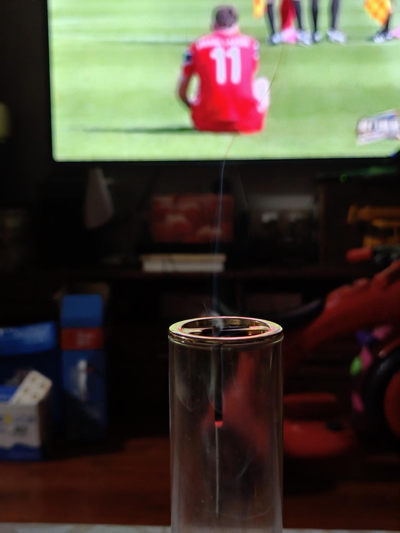 我的世界杯有一点香[捂脸]。焚香看世界杯，还有谁？