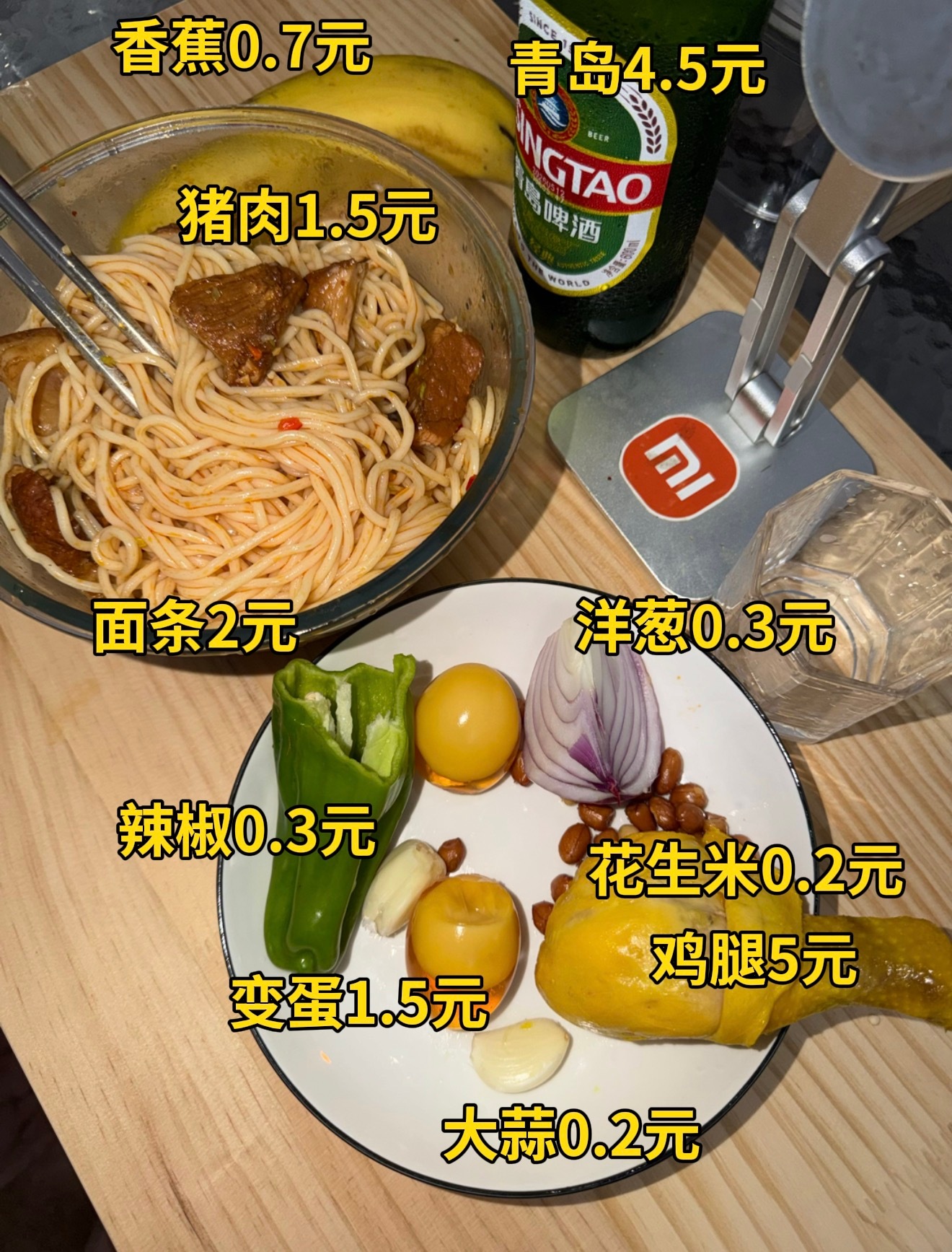 请看图，一个表妹很想知道，我吃饭成本多少钱
