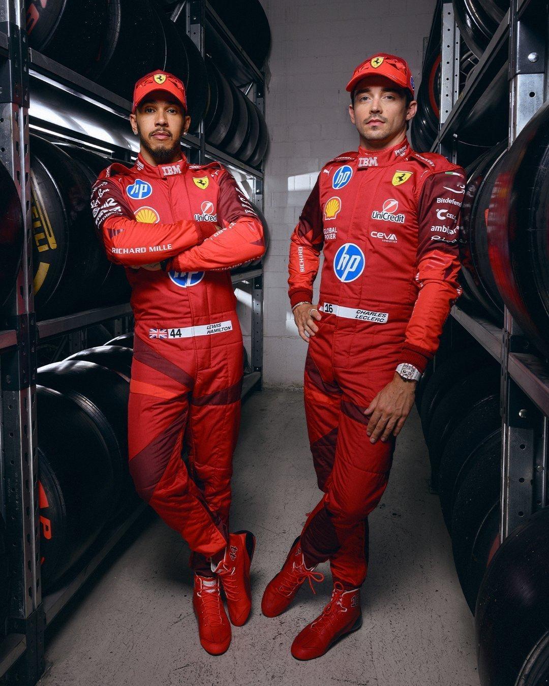 法拉利车队发布下周2025赛季F1拉斯维加斯🇺🇸大奖赛特别版赛车服👀