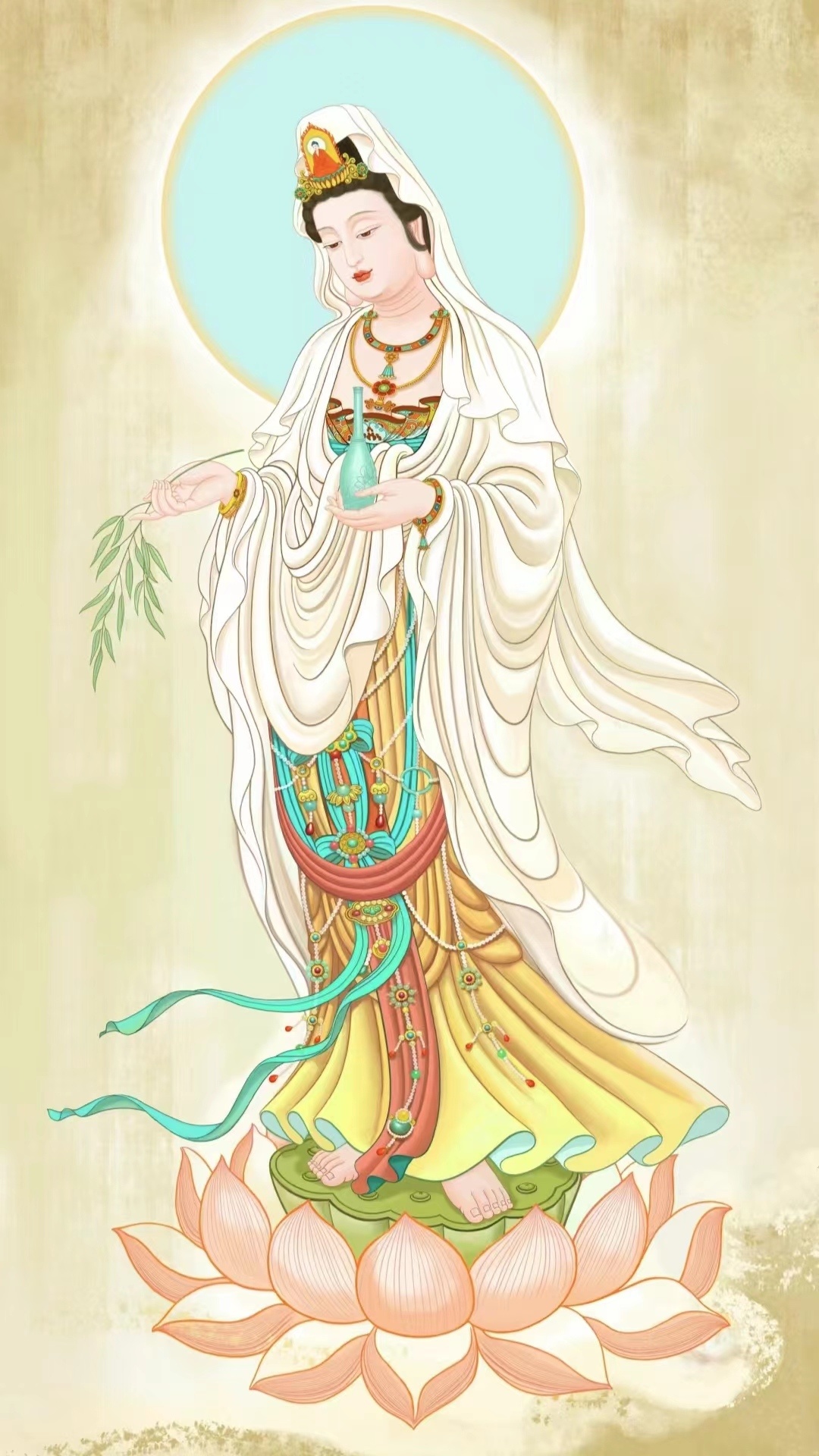 观音菩萨护佑，安泰吉祥，诸愿如意！  