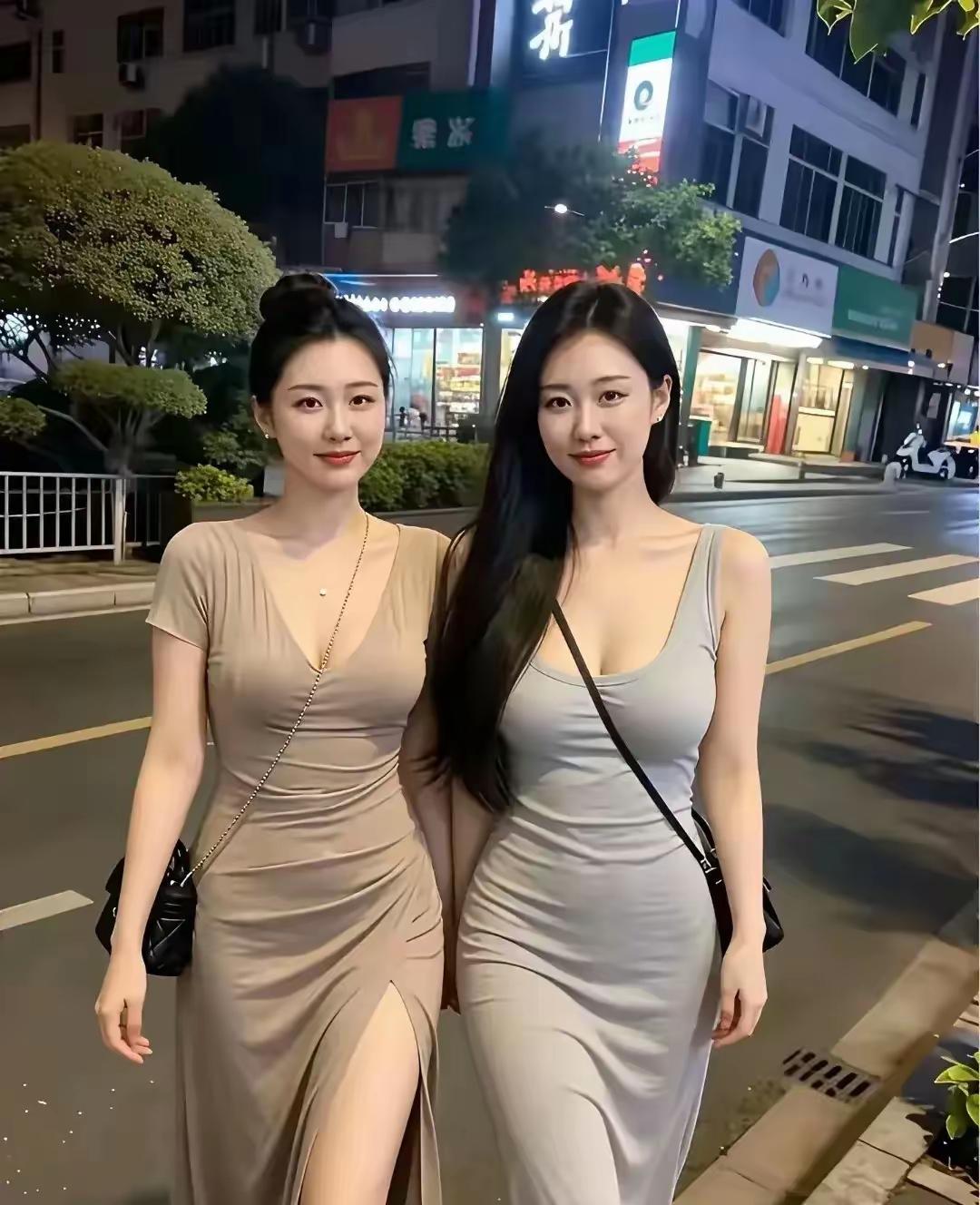 女人哪个年龄最迷人左右两个美女，堪称绝代双骄，身材完美，如果彩礼都是18万，你会