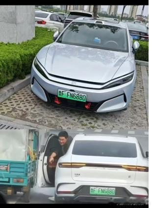当初那个看到车子冒烟，笑嘻嘻、慢悠悠下车拍视频的老哥，新车还是汉，还是DM版本，