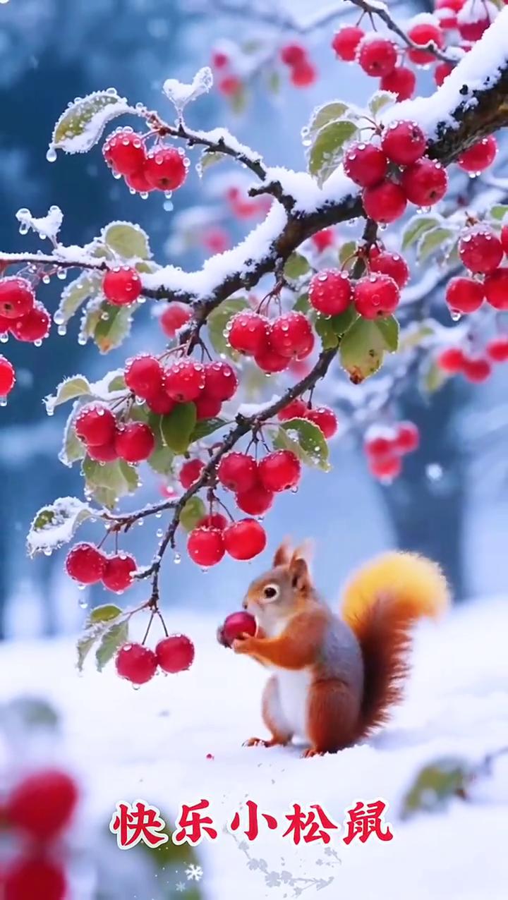 快乐小松鼠。