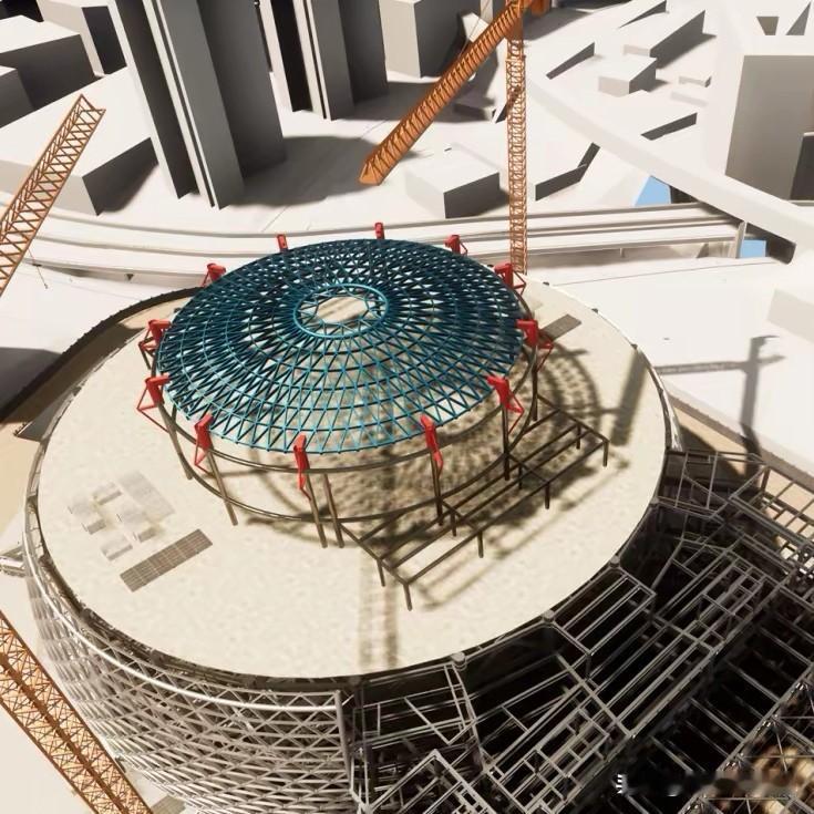 上海夜明珠：上海国际体操中心“252吨钢铁盖”合拢，释放了城市更新中“技术突围”