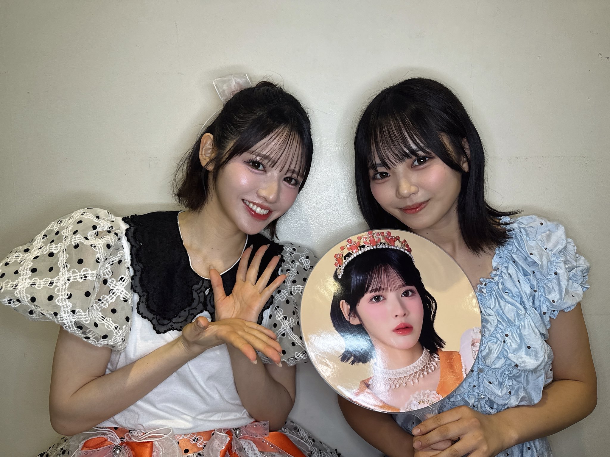 HKT48生野莉奈 X 26/07/15看到我拿着寿寿歌小姐的应援扇，工作人员就