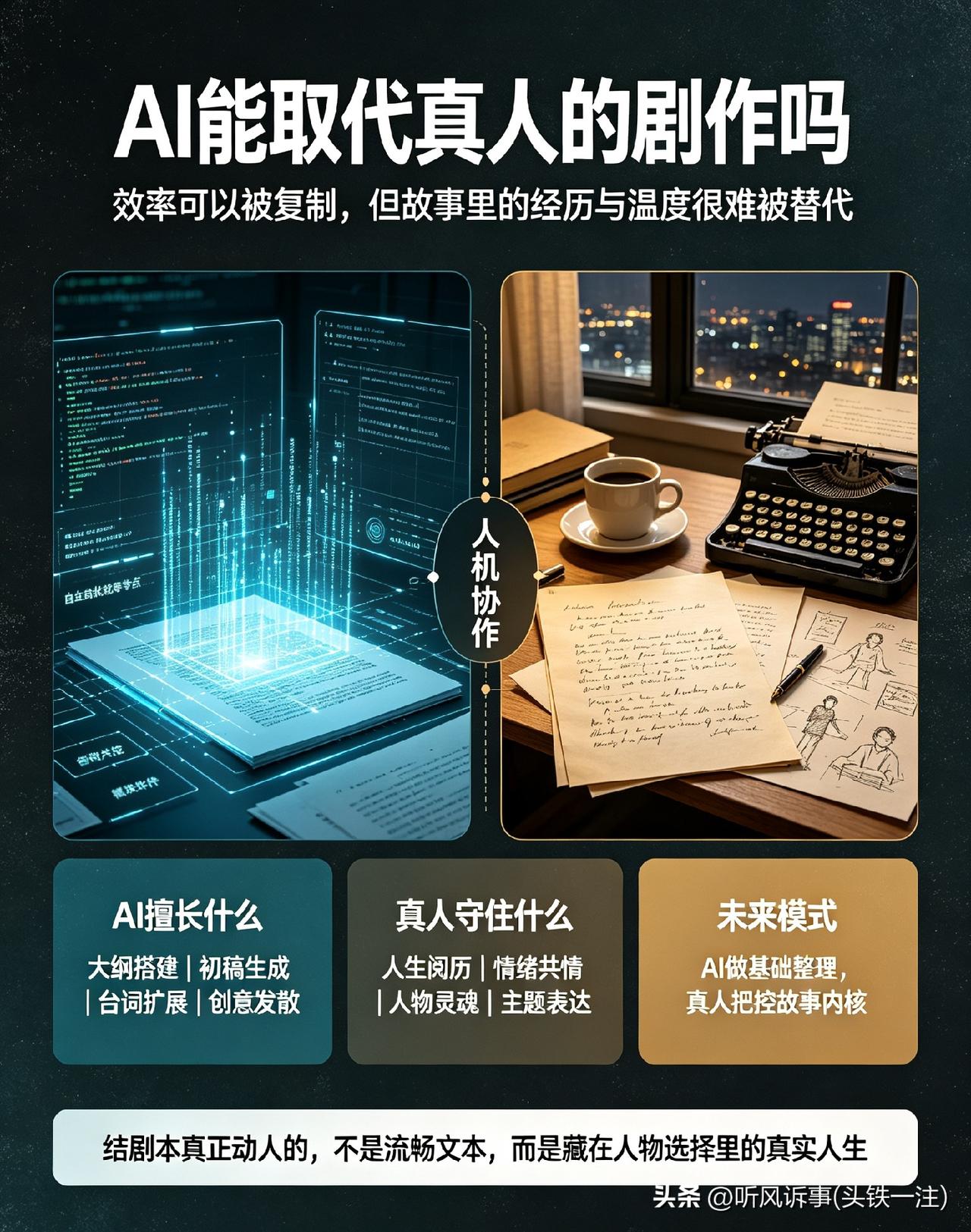 可剧本的内核，是创作者独有的人生阅历、情绪感知与价值思考，是藏在故事里的共情、挣
