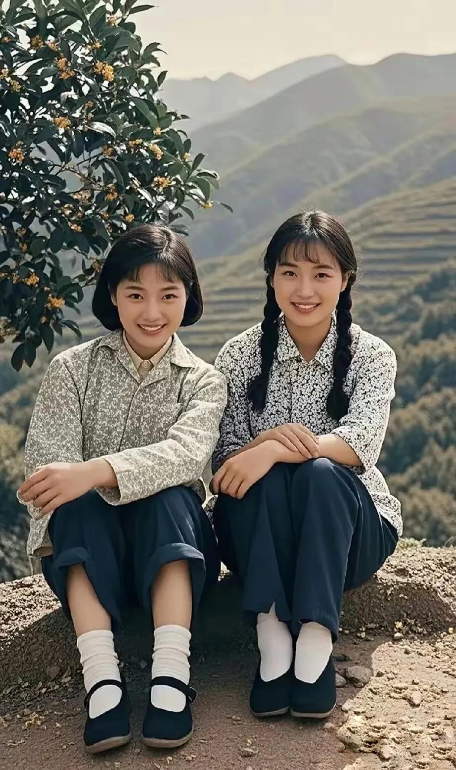 青春靓丽的女知青。当年的知青随着年龄的推移，如今都年越古稀，乃至耄耋了。1955