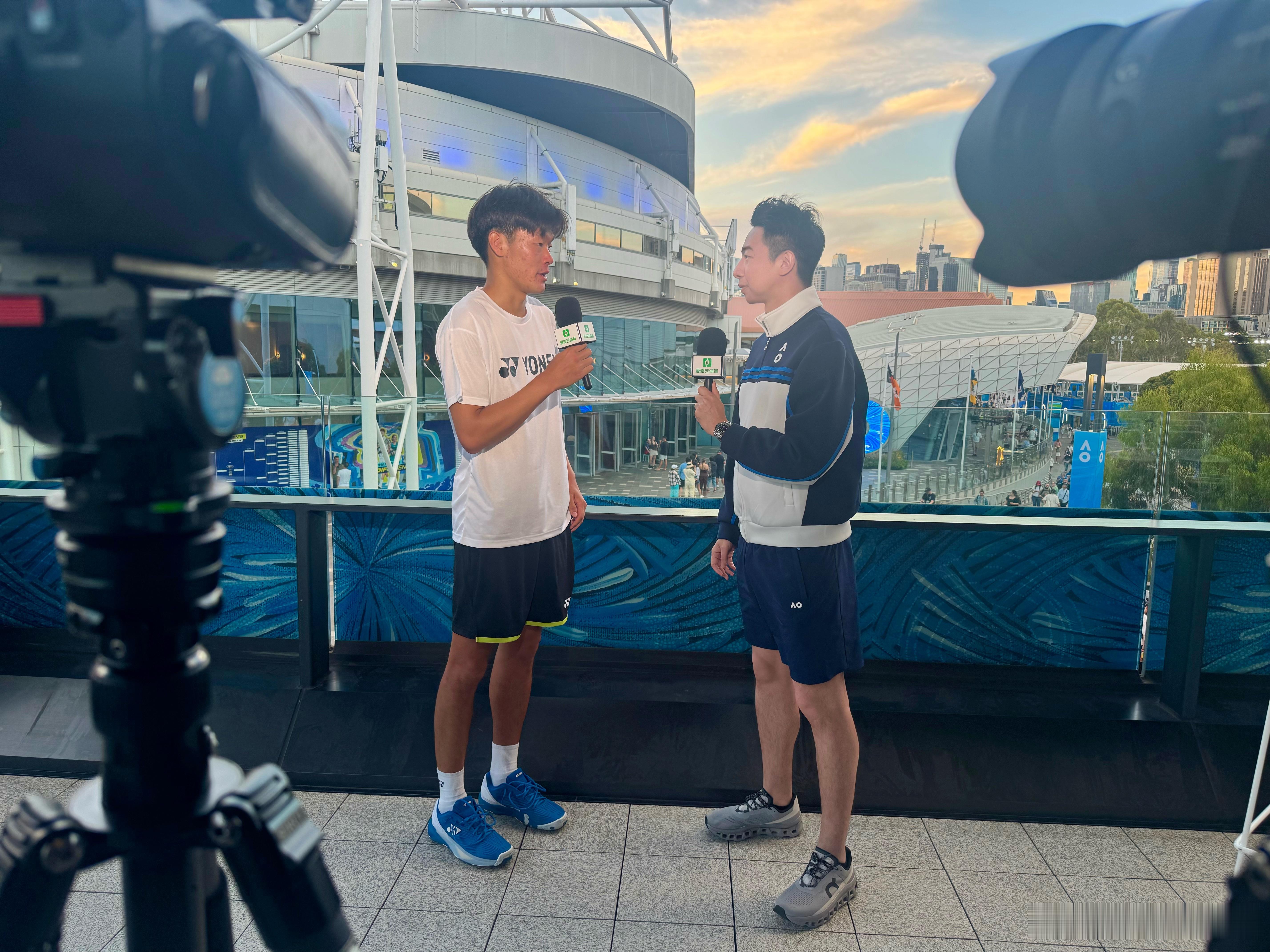 澳网2026 第一轮赛后专访：郑瑞（Michael Zheng）郑瑞：今天这场胜