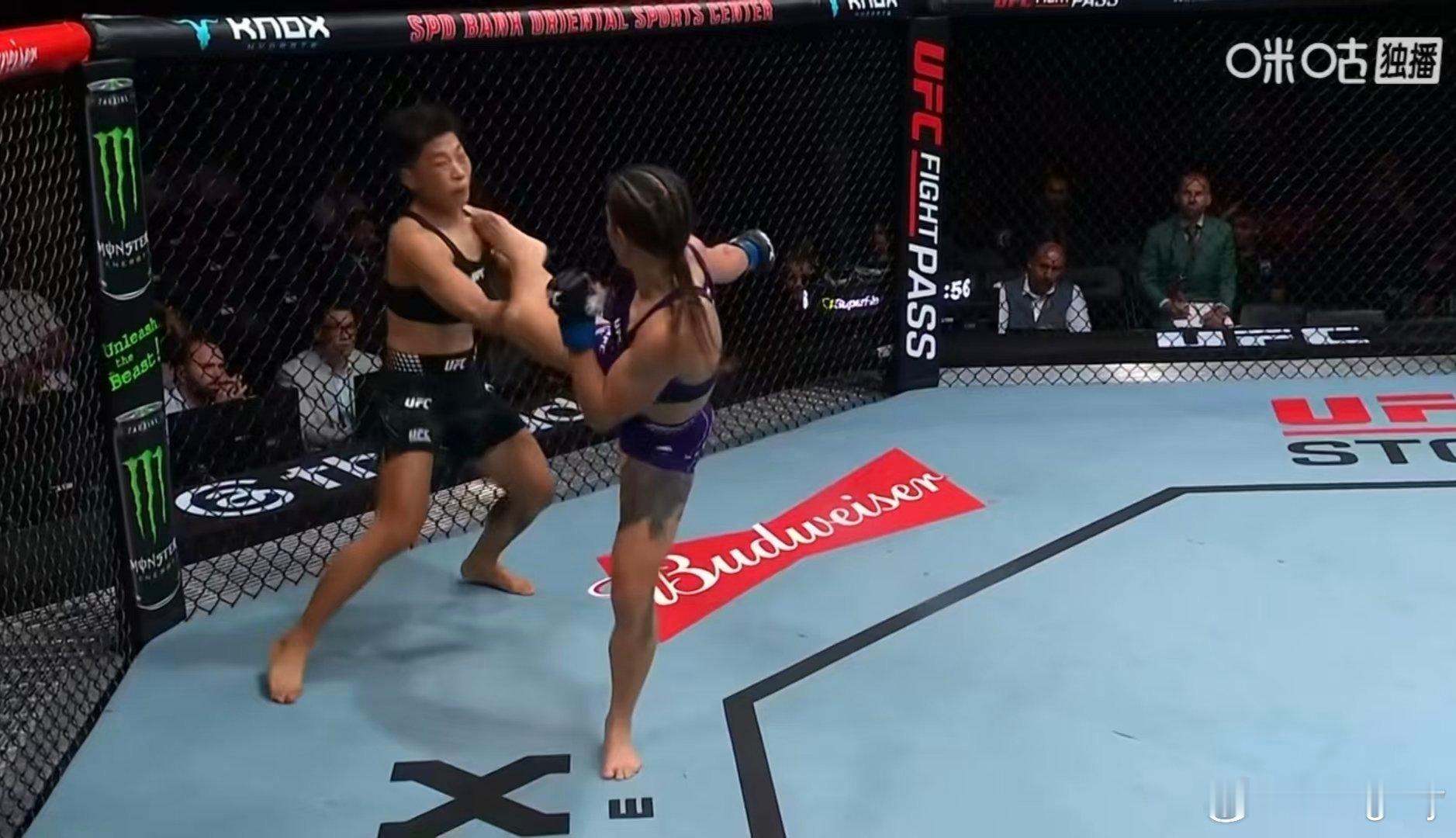 UFC[超话]熊竞楠第一回合3:06被朱莉娅·波拉斯特里高扫KO，两连败了！UF