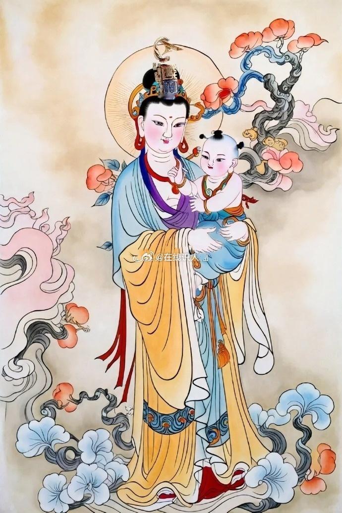 菩萨保佑您的孩子学习旺，身体旺，事业旺，家业兴旺，福满全家，后福无量 