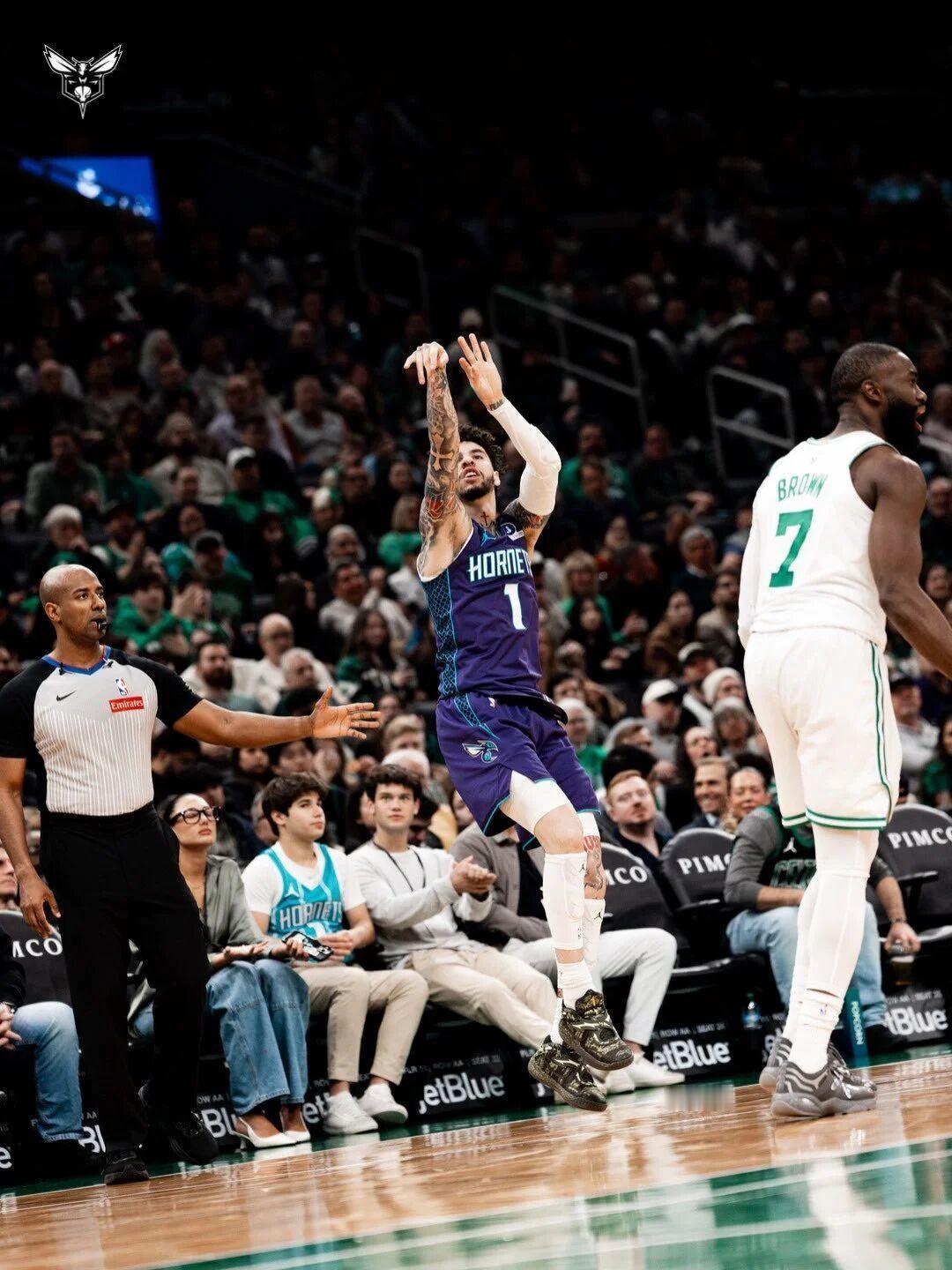 NBA妖星躲过一劫！NBA官方宣布三球鲍尔没被停赛仅罚款六万美元追加一个二级恶意