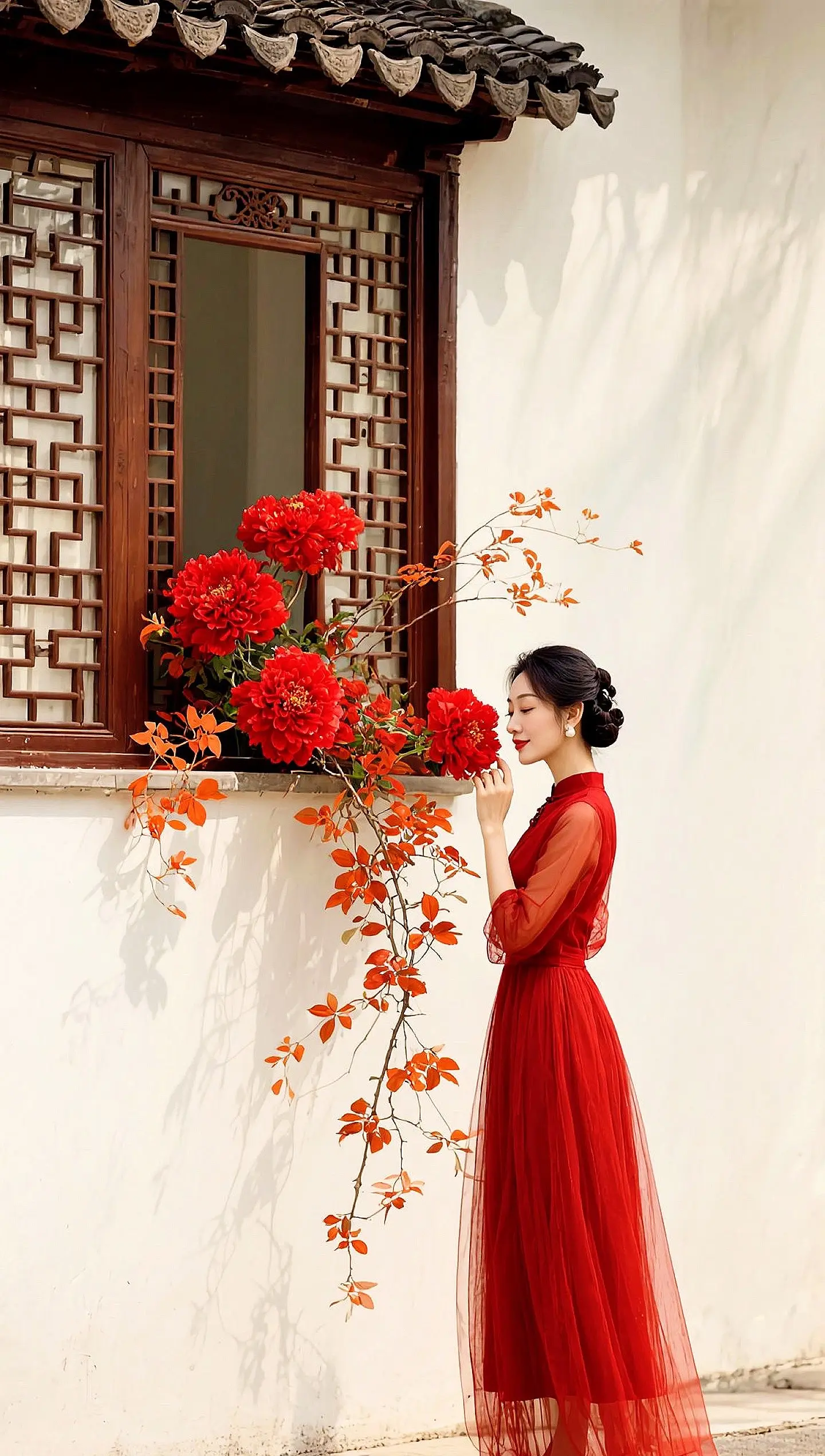 AI中式窗畔照 ai创作 广告分成玩法达人伙伴计划