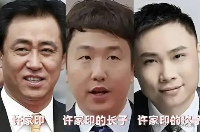 论面相，两儿子到老子面前真差远了！
虽然不能以貌取人，这两儿子在面相上都没有老子