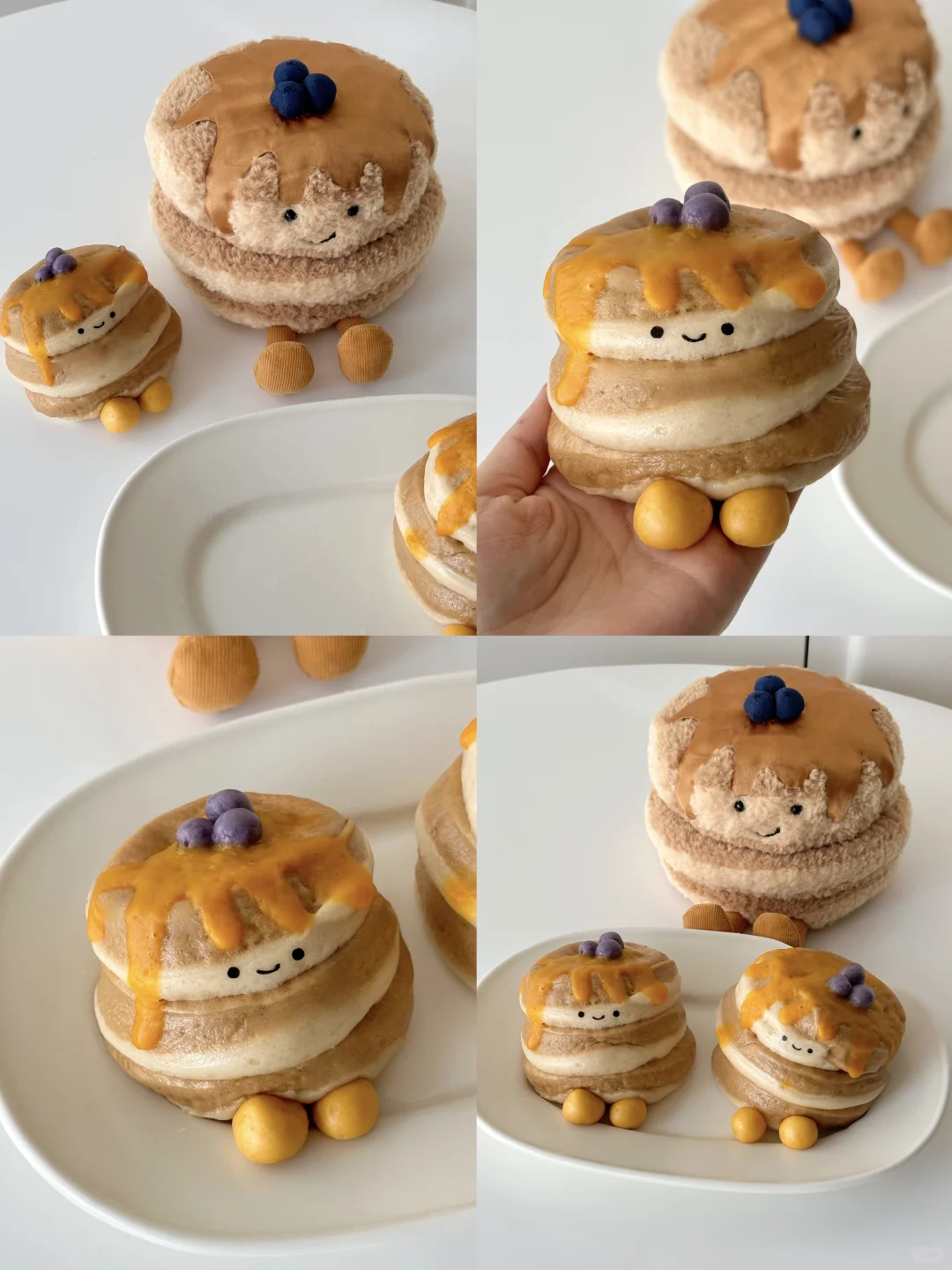 把Jellycat枫糖厚松饼🥞做成红糖馒头～