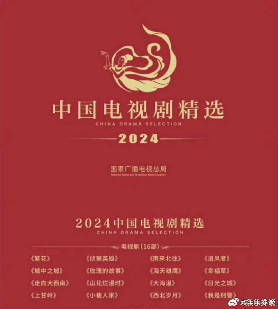 恭喜沈近真，追风者入围2024中国电视剧精选～ 李沁沈近真  / 