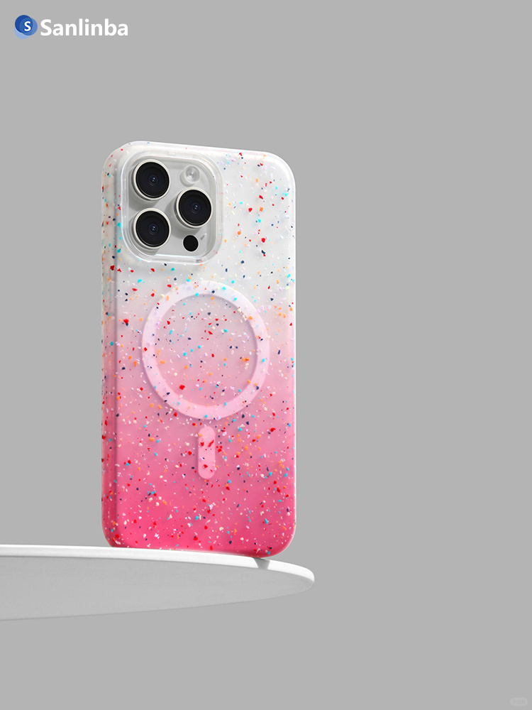 粉色液态硅胶磁吸