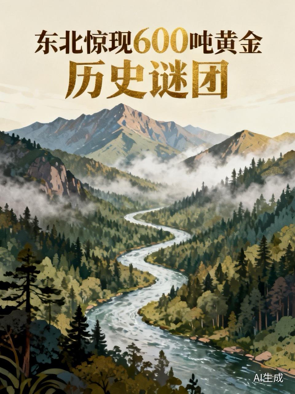 东北惊现600吨黄金，这事儿可太有看头了！建国初期，地质勘探队在东北深山发现锈迹