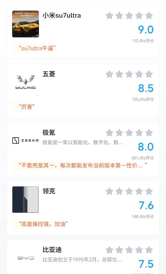 国产新能源汽车的评价如何呢