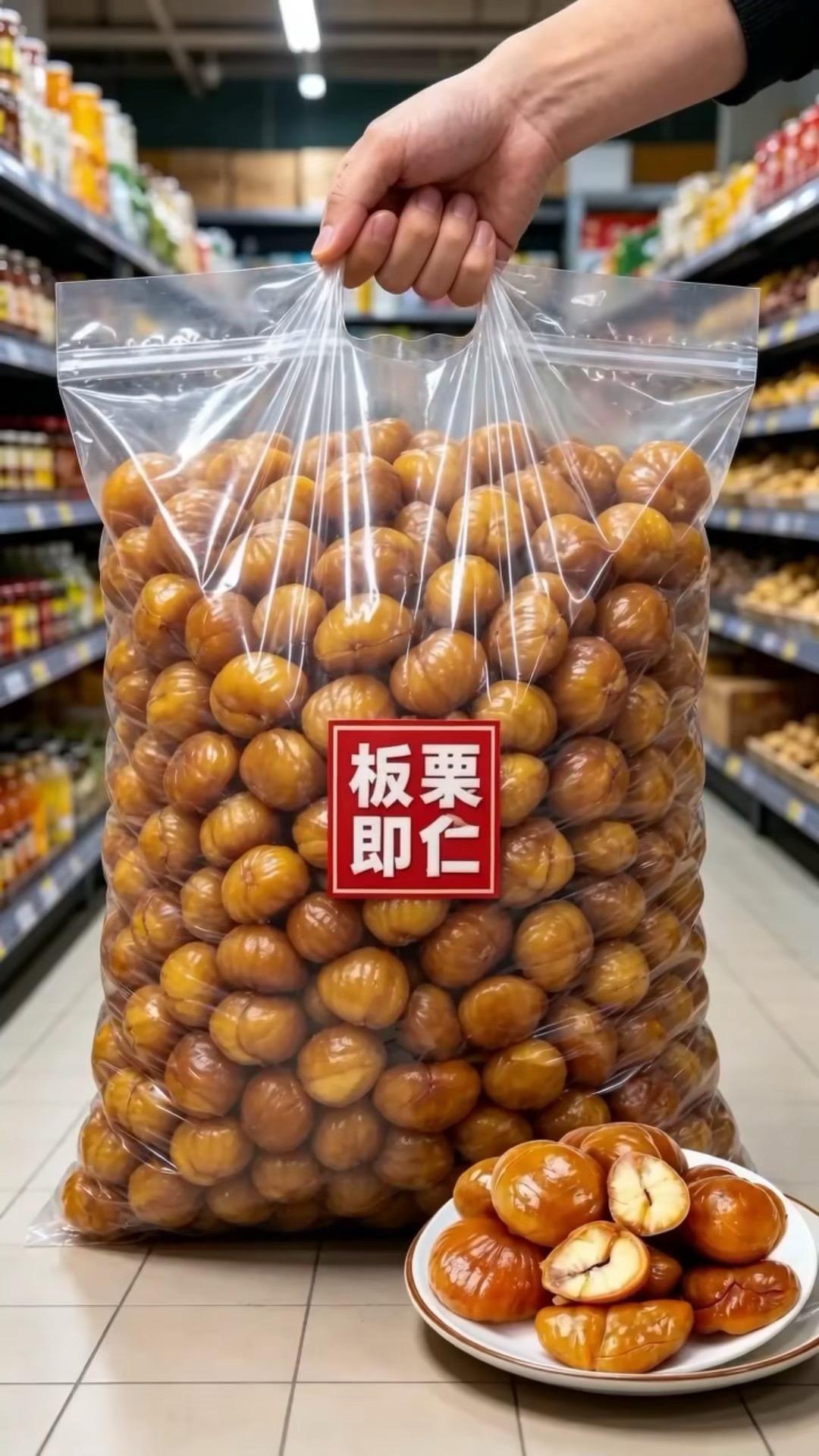 软糯香甜板栗 平价零食分享 休闲解馋小零食 好吃到停不下来 超划算零食
