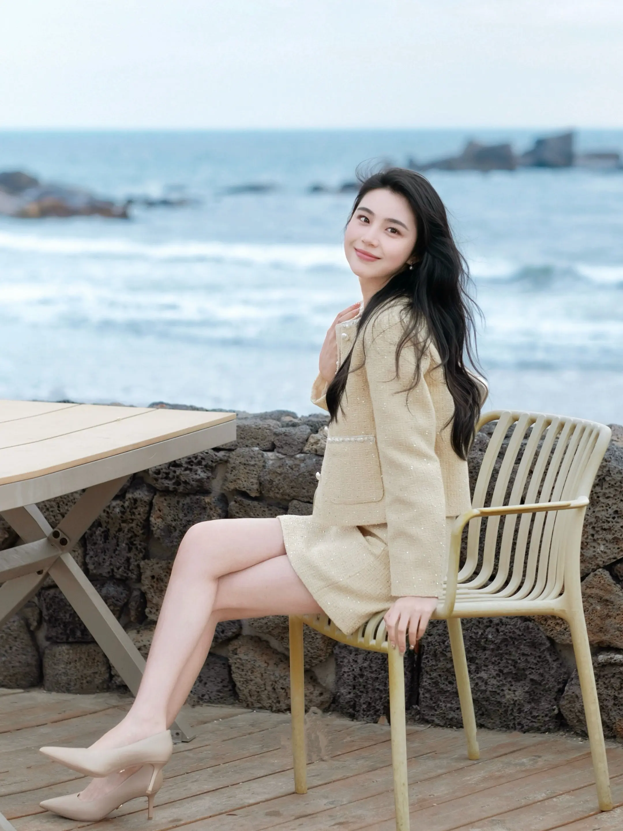 吹吹海风 春日穿搭 海边