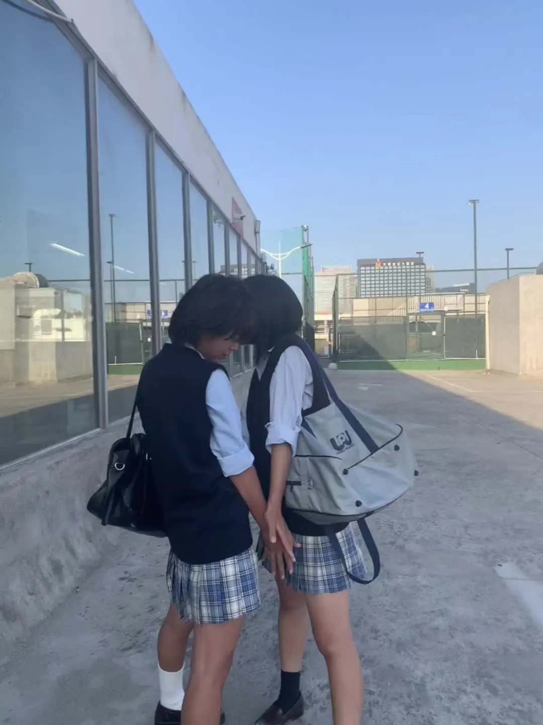 两个人往那一站就是jk穿搭