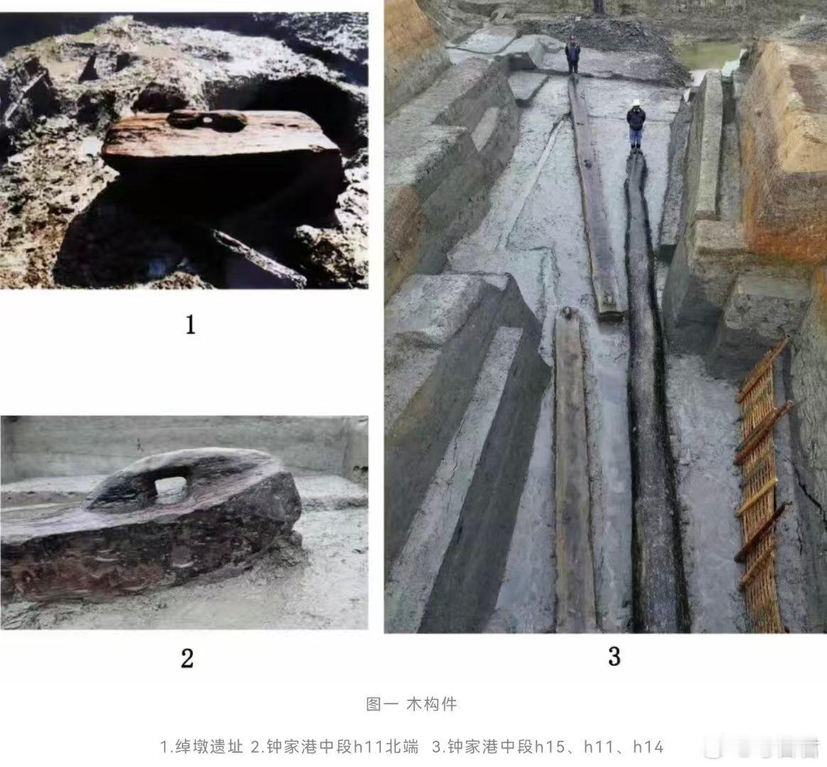 考古科普绰墩遗址 江苏昆山绰墩遗址良渚文化河道中，曾出土一块长1.1米、带象鼻形