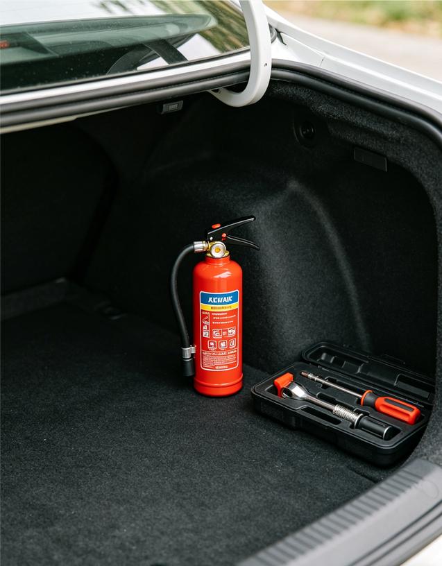 车载灭火器别忽略！小小一瓶关键时刻很有用
车上一直备着迷你灭火器，不占地方也不重