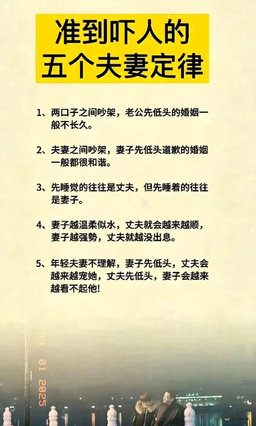 准到吓人的夫妻定律夫妻定律… 几秒钟看透夫妻 什么是真两口子 婚姻的七大秘密 聪