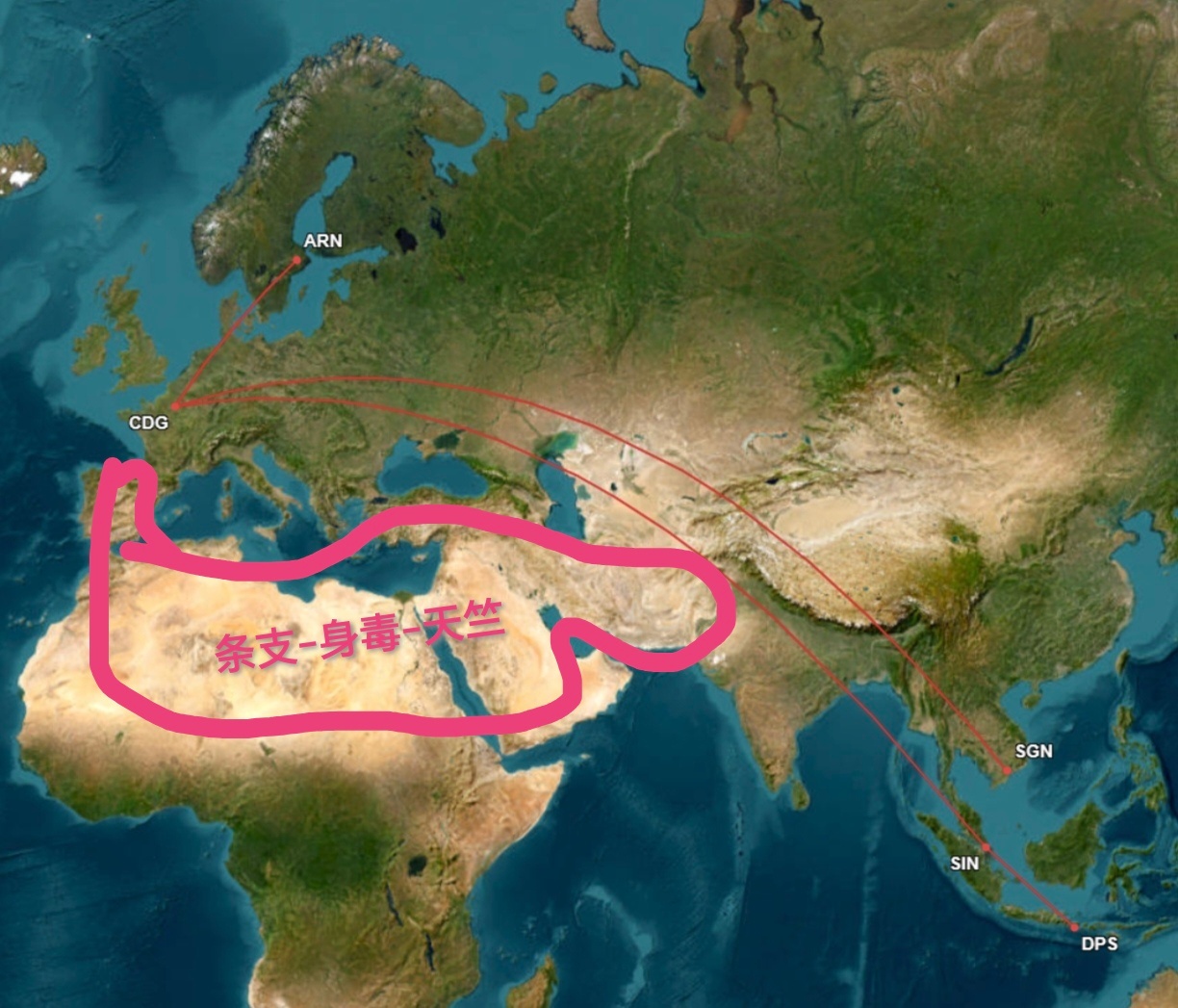 英文原版圣主原名shendu，身毒？ 根据老丁分析，他们应该是条支-身毒-天竺，