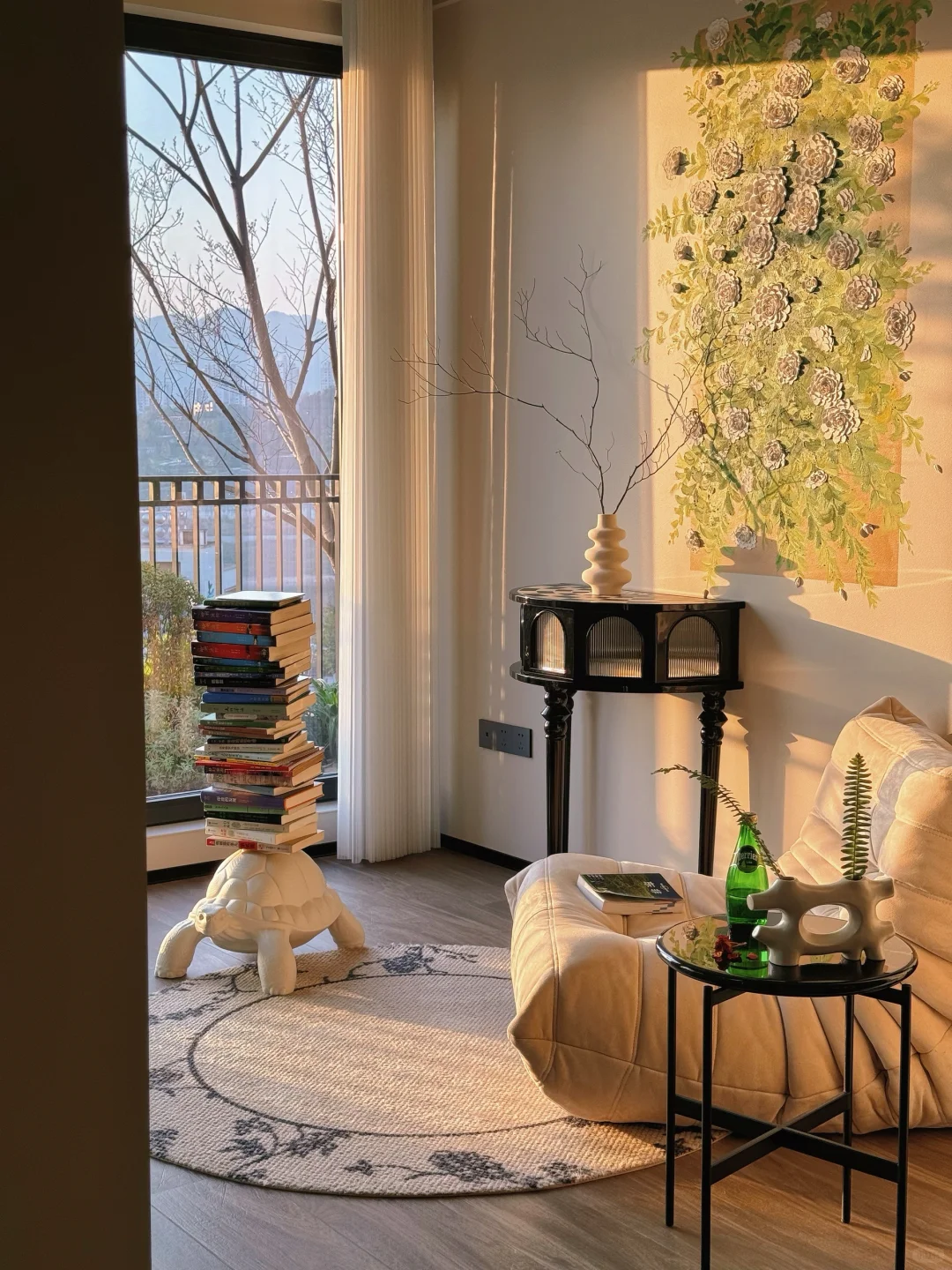 真不相信我家是一楼？好吧，黄昏来了🌅