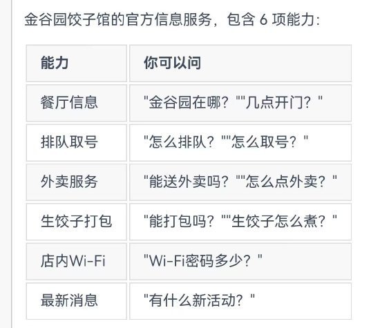 金谷园饺子馆发布官方skill