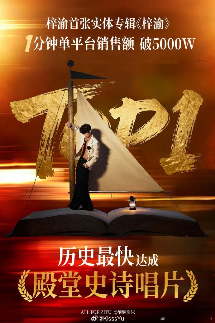梓渝首专一分钟销量破五千万梓渝同名首专一分钟销量破五千万一分钟就突破五千万大关，