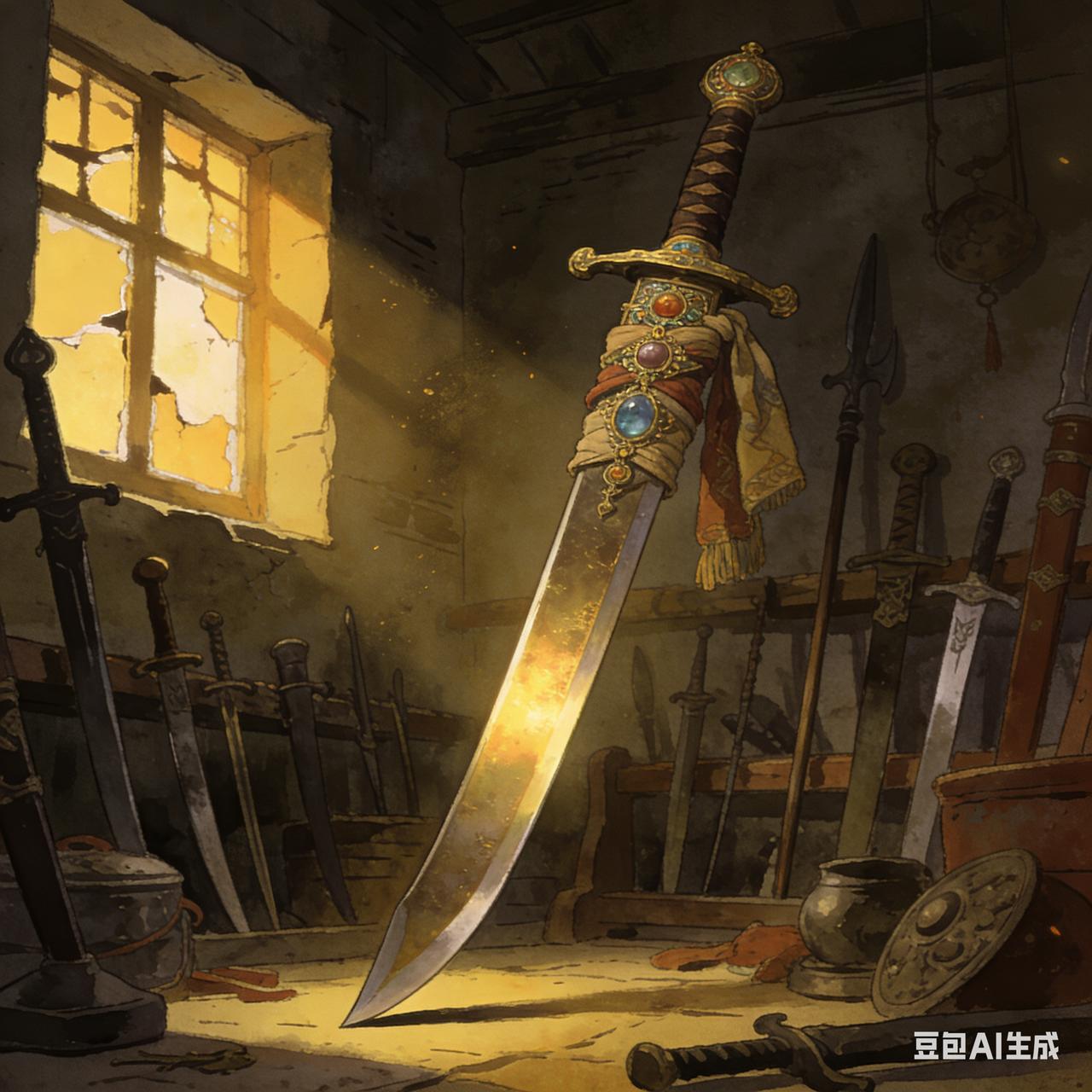 从前，茶陵有一户农家，家境十分贫寒。但这户人家藏有一把祖传宝刀，刀身永不生锈，削