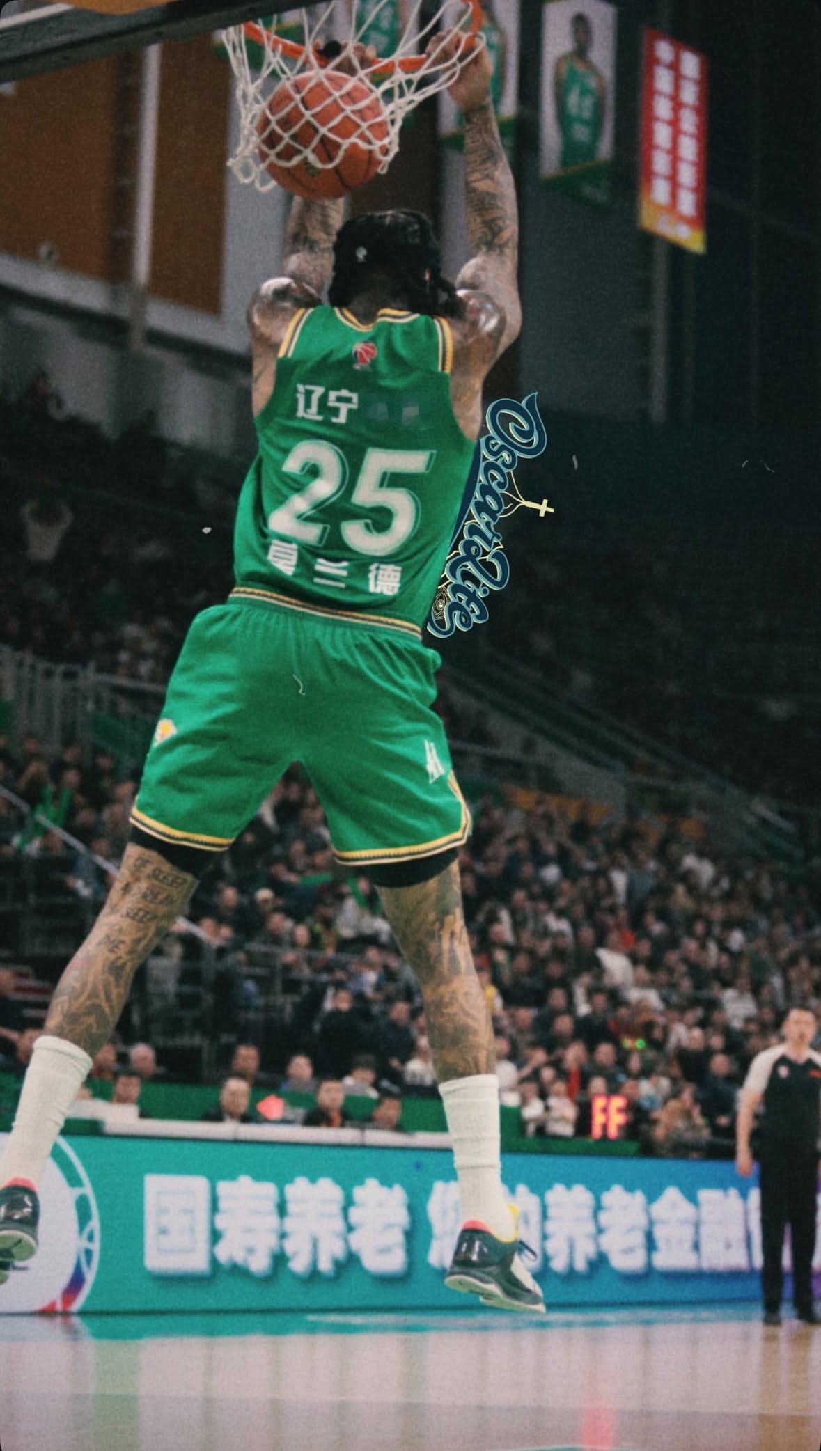 莫兰德ins story 分享昨晚背扣的照片辽宁男篮