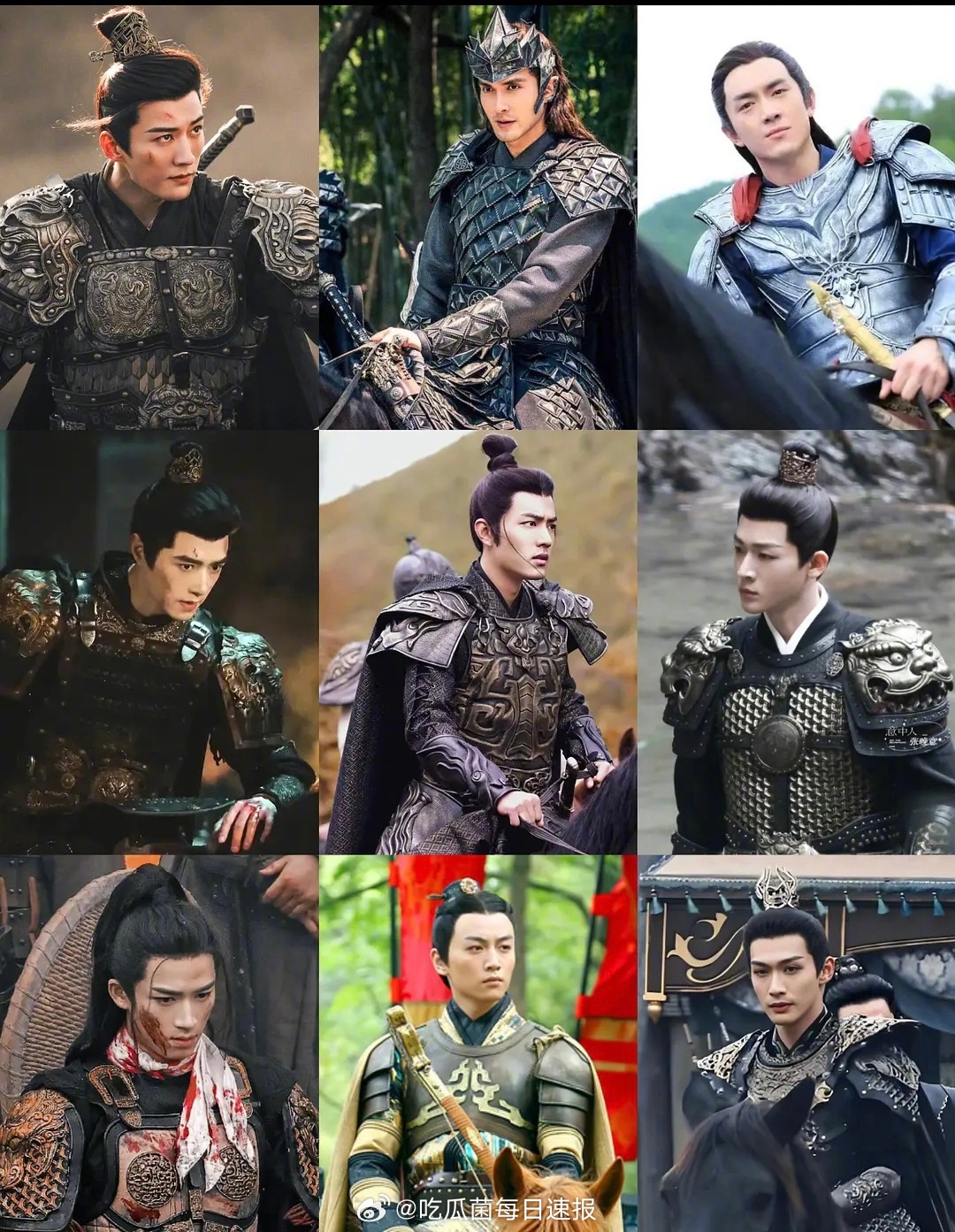 内娱男演员们的将军造型，谁更有内味？ 