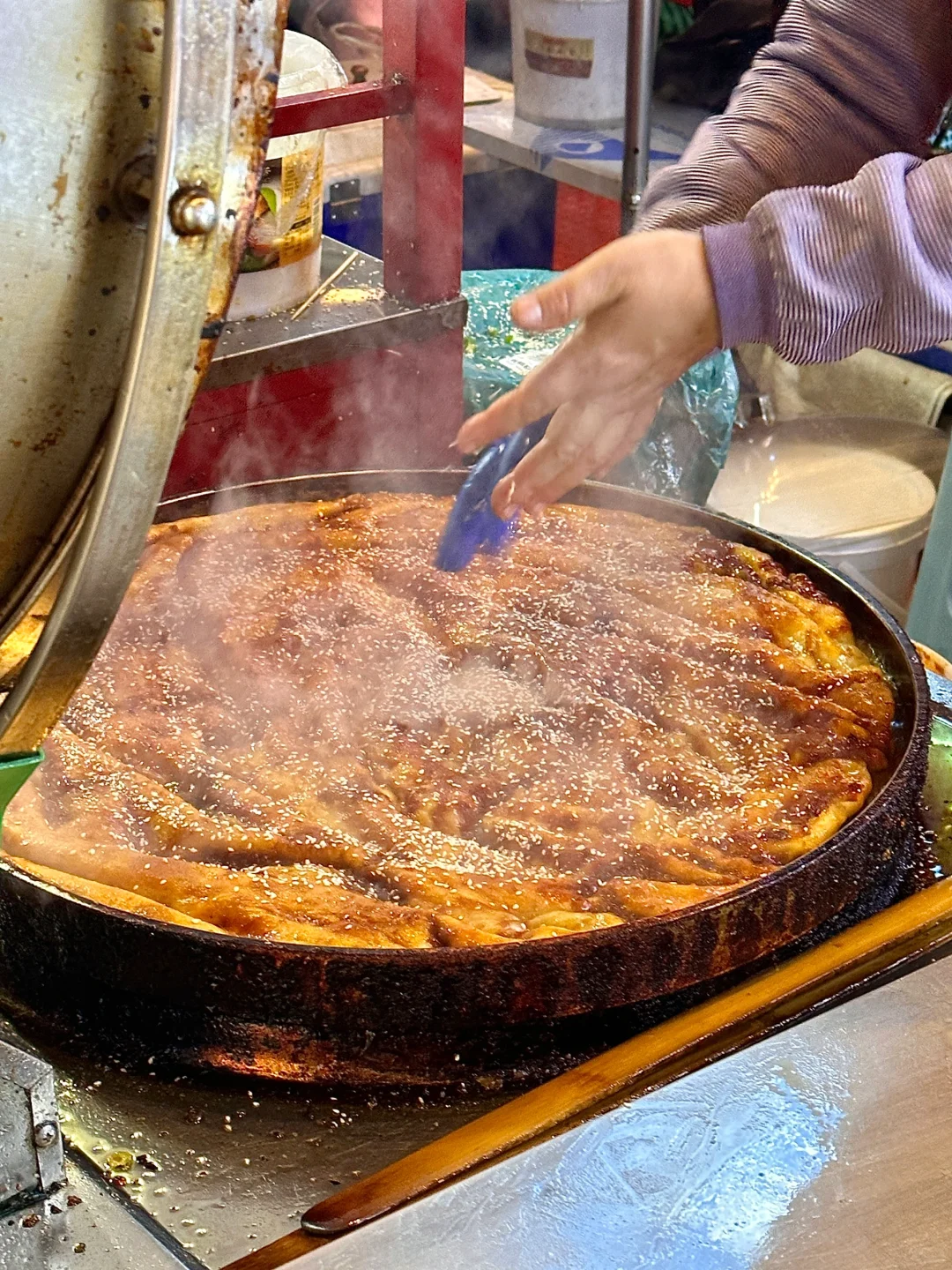 天津最好吃的酱香饼！没有之一！5r一大份！！！